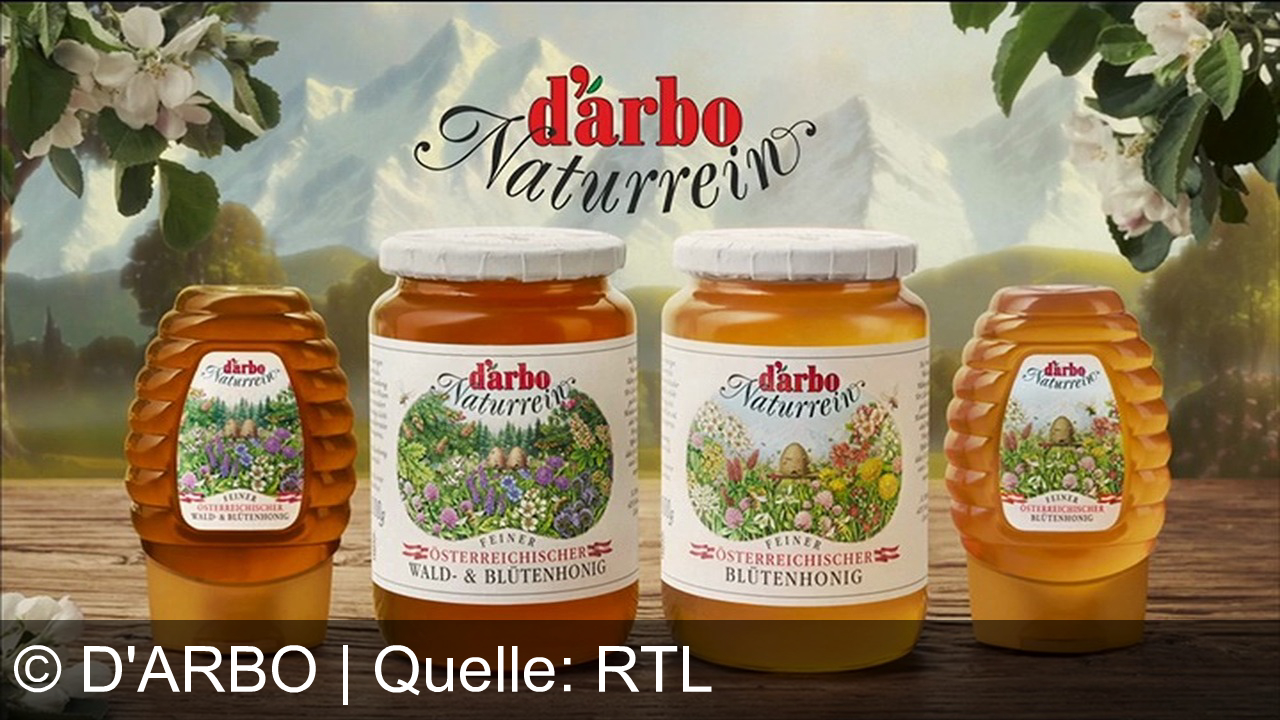 TV Werbung d'arbo - Genieße die pure Natur: Darbo Naturrein – feinster österreichischer Honig direkt vom Imker, mit Liebe abgefüllt. Entdecke jetzt die neuen Darbo Honige!
