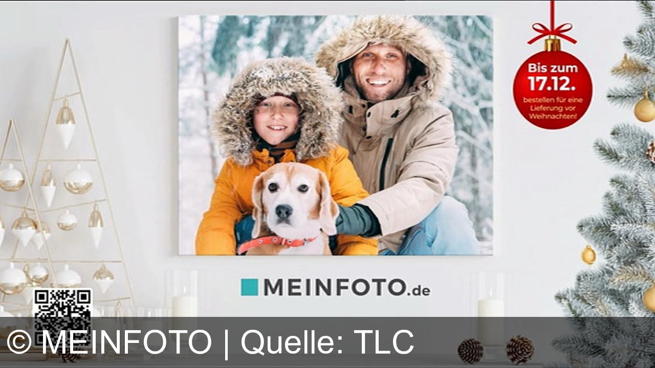 TV Werbung meinfoto - Schenke unvergessliche Momente zu Weihnachten – Fotogeschenke, Wanddeko und mehr von MEINFOTO.de. Jetzt bis 17.12. bestellen für pünktliche Lieferung!