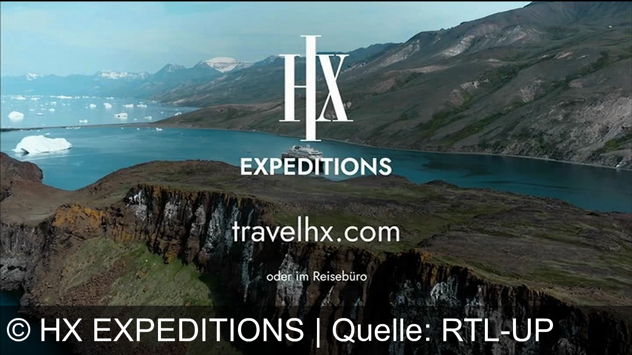 TV Werbung hx expeditions - Erleben Sie mit HX Expeditions überwältigende Weiten Grönlands – entspannen an Bord und bis zu 15% sparen. Jetzt buchen: travelhx.com.