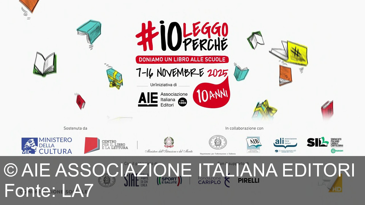 TV Werbung aie associazione italiana editori - Festeggia con “Io leggo perché”: dona un libro a scuola e fai crescere il divertimento! Dal 7 al 16 novembre, con AIE, Ministero, SIAE, Pirelli e tanti amici della lettura. Mi diverto!