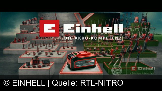 TV Werbung einhell - Einhell präsentiert zusammen mit Oliver Kahn und dem FCB Power Exchange: Das Akkusystem für über 250 Werkzeuge und Gartengeräte, bietet maximale Leistung und Ausdauer. Einhell – Ihr Experte für Haus und Garten.