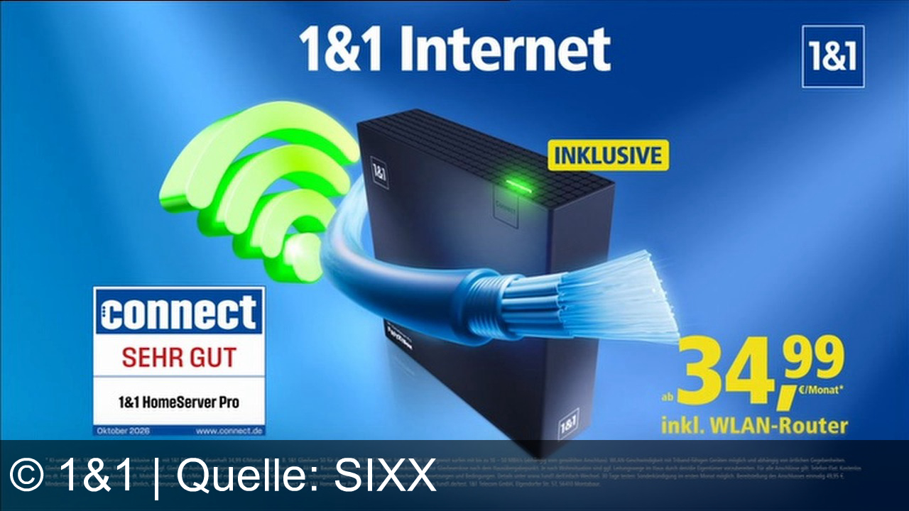 TV Werbung 1&1 - Einfach zu 1&1 Internet wechseln: ohne Unterbrechung, ohne doppelte Kosten und 30 Tage testen – inklusive 1&1 HomeServer Pro für schnelles WLAN!