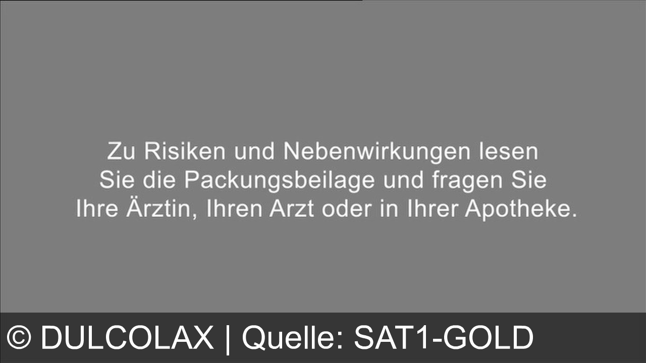 TV Werbung dulcolax - Dulcolax-Dragees und Zäpfchen bieten schnelle Hilfe bei Verstopfung für einen guten Start in den Tag.