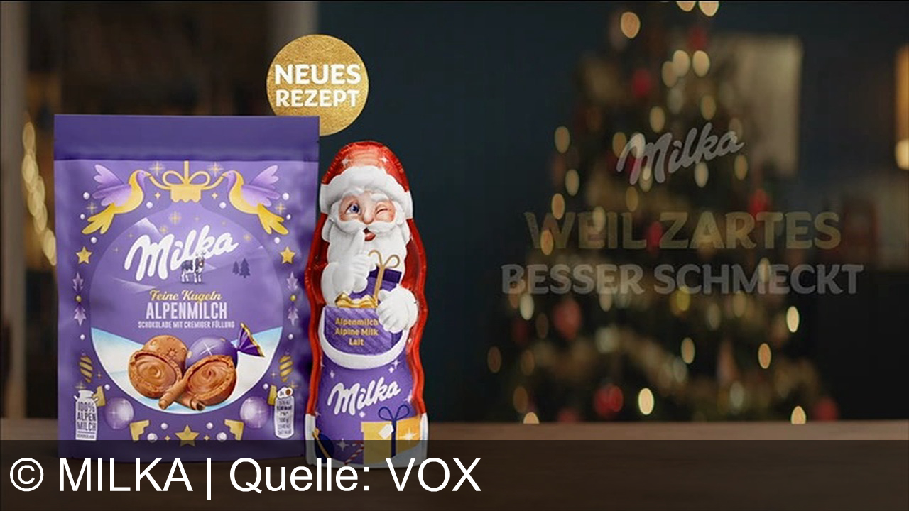 TV Werbung milka - Milka präsentiert zarte Alpenmilch-Kugeln mit cremiger Füllung als das perfekte Geschenk.