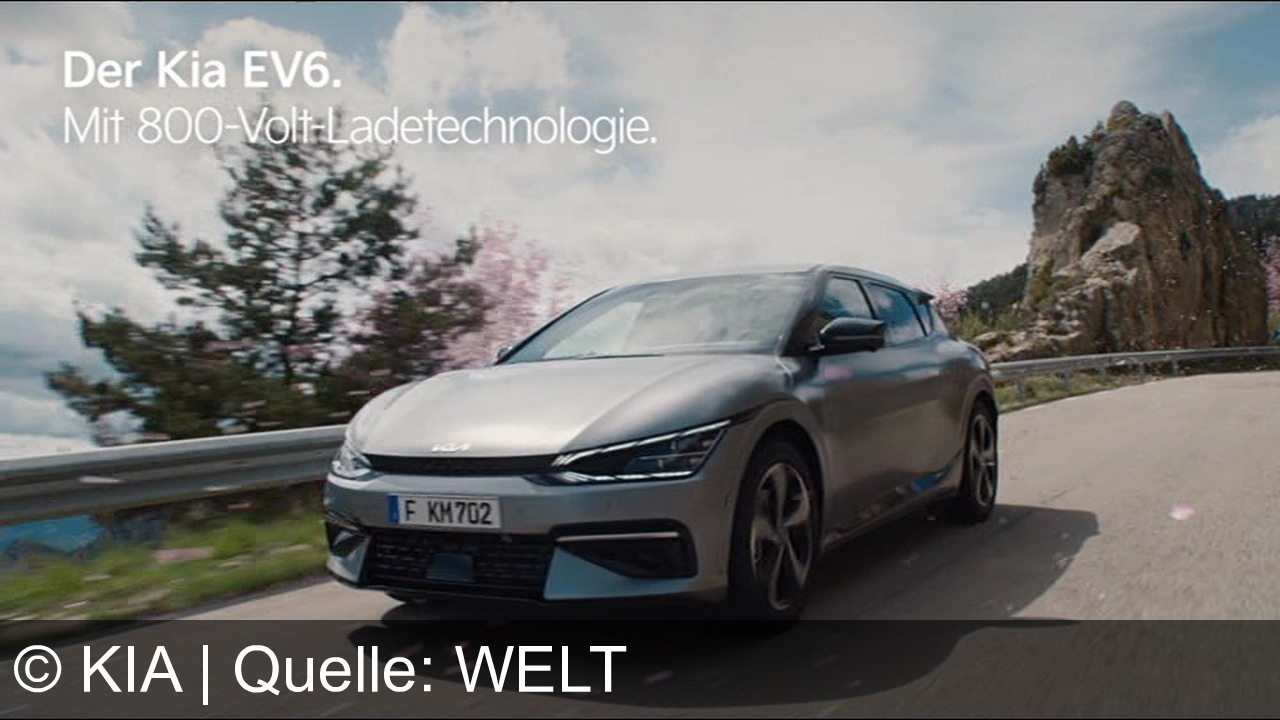 TV Werbung kia - Der KIA EV6 bietet ultraschnelle 800-Volt-Ladetechnologie, vollelektrische Reichweite bis zu 528 km und lädt in nur 18 Minuten von 10 auf 80 %. Entdecke den KIA EV6 und weitere KIA Elektro-Modelle.