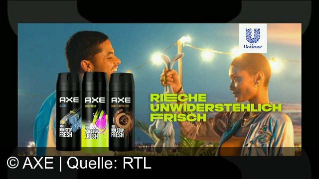 TV Werbung axe - rieche unwiderstehlich frisch