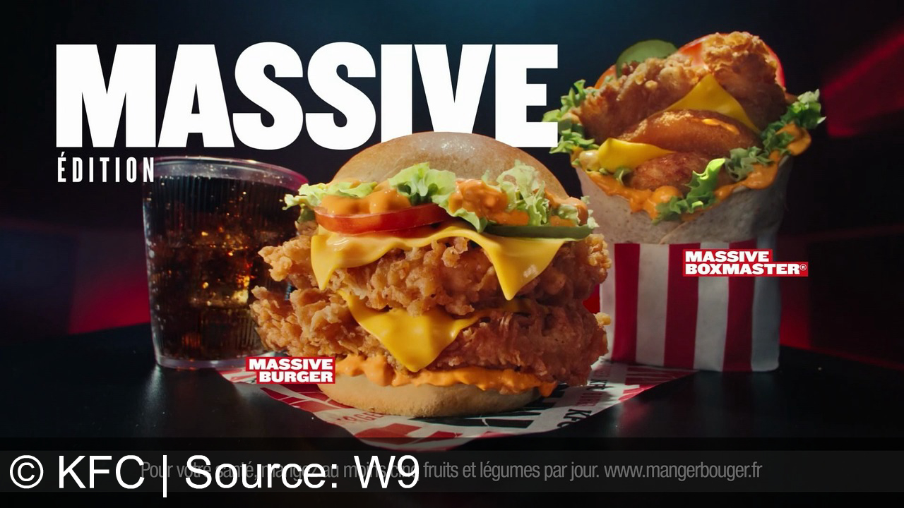 TV Werbung kfc - KFC dévoile le Massif Burger et Massif Box Master : un repas tellement généreux que vous ne verrez plus que lui.