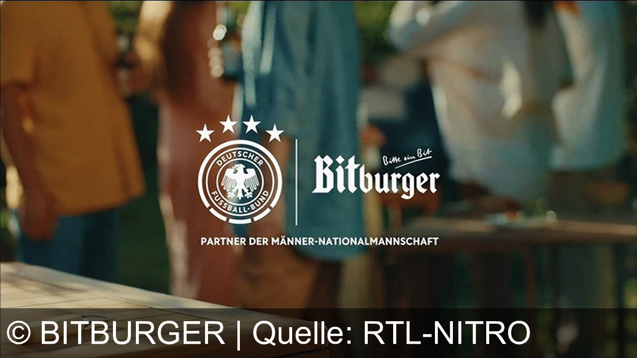 TV Werbung bitburger - Dein Glück in der Hand: Kronkorken scannen, Fußballreise gewinnen mit Bitburger, Partner der DFB-Nationalmannschaft. Bitte ein Bit!