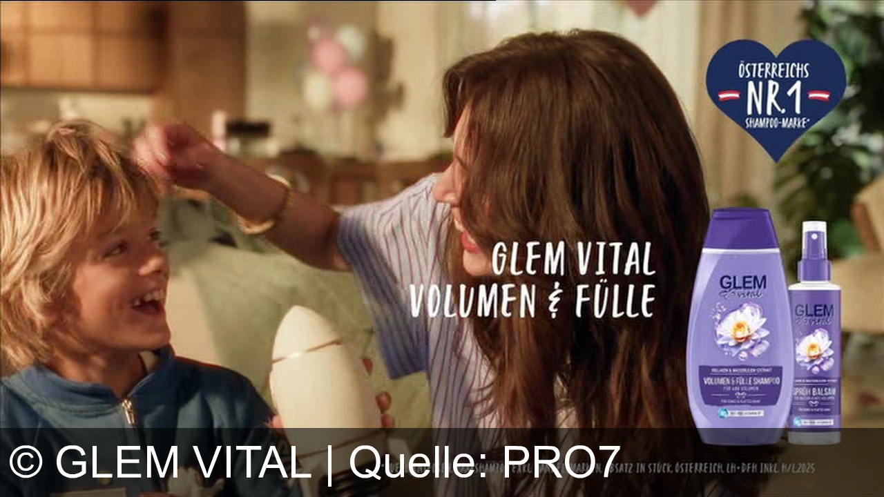 TV Werbung glem vital - Glem Vital Volumen & Fülle: Shampoo und Sprühbalsam mit Kollagen und Provitamin B5 für schwereloses Volumen bis zu 48 Stunden – für volles Haar, was immer der Tag bringt!