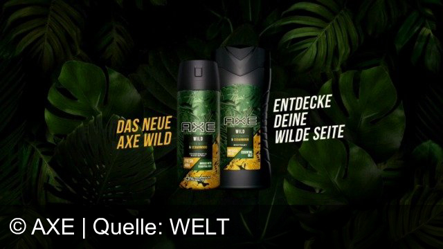 TV Werbung axe - wild, entdecke deine wilde seite