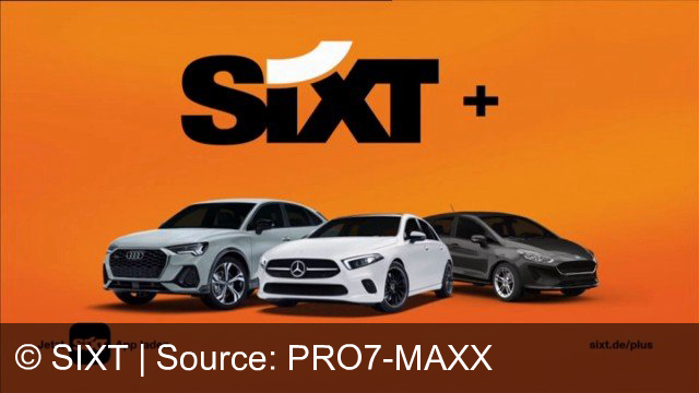 TV Werbung sixt - sixt plus, das auto abo ab 349€ pro monat, jetzt sixt app laden.