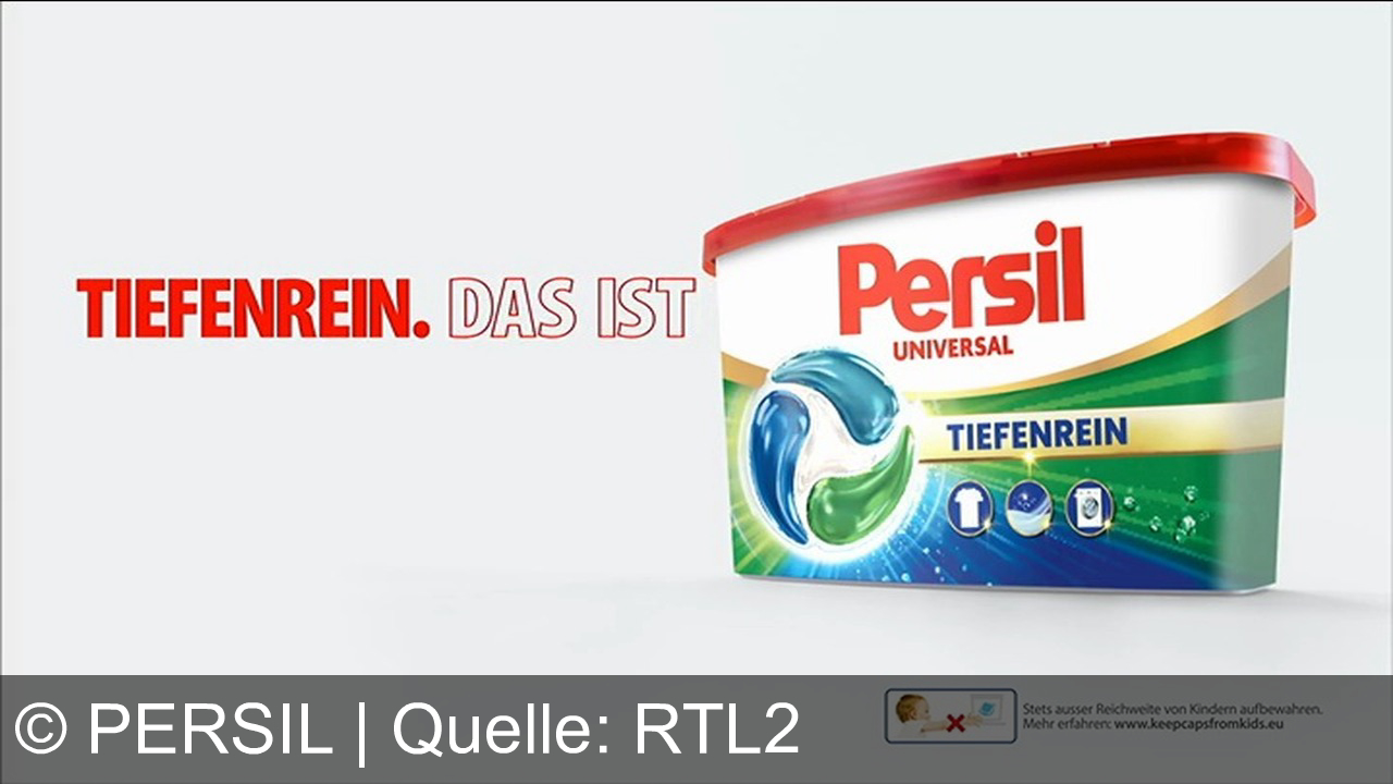 TV Werbung persil - Persil Tiefenrein: 100% stark gegen hartnäckigste Flecken. Das ist Persil.