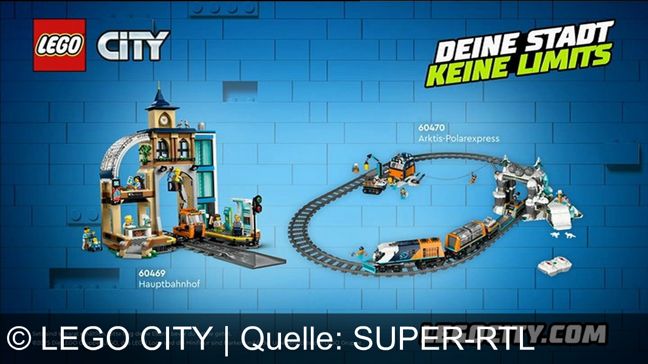 TV Werbung lego city - Winterliche Spielszenerie bei Lego mit dem Poarexpress: Baue deine Abenteuer mit LEGO City: Hauptbahnhof, Arktis-Polarexpress und coolen Sets – deine Stadt, keine Limits! Entdecke mehr auf legocity.com.