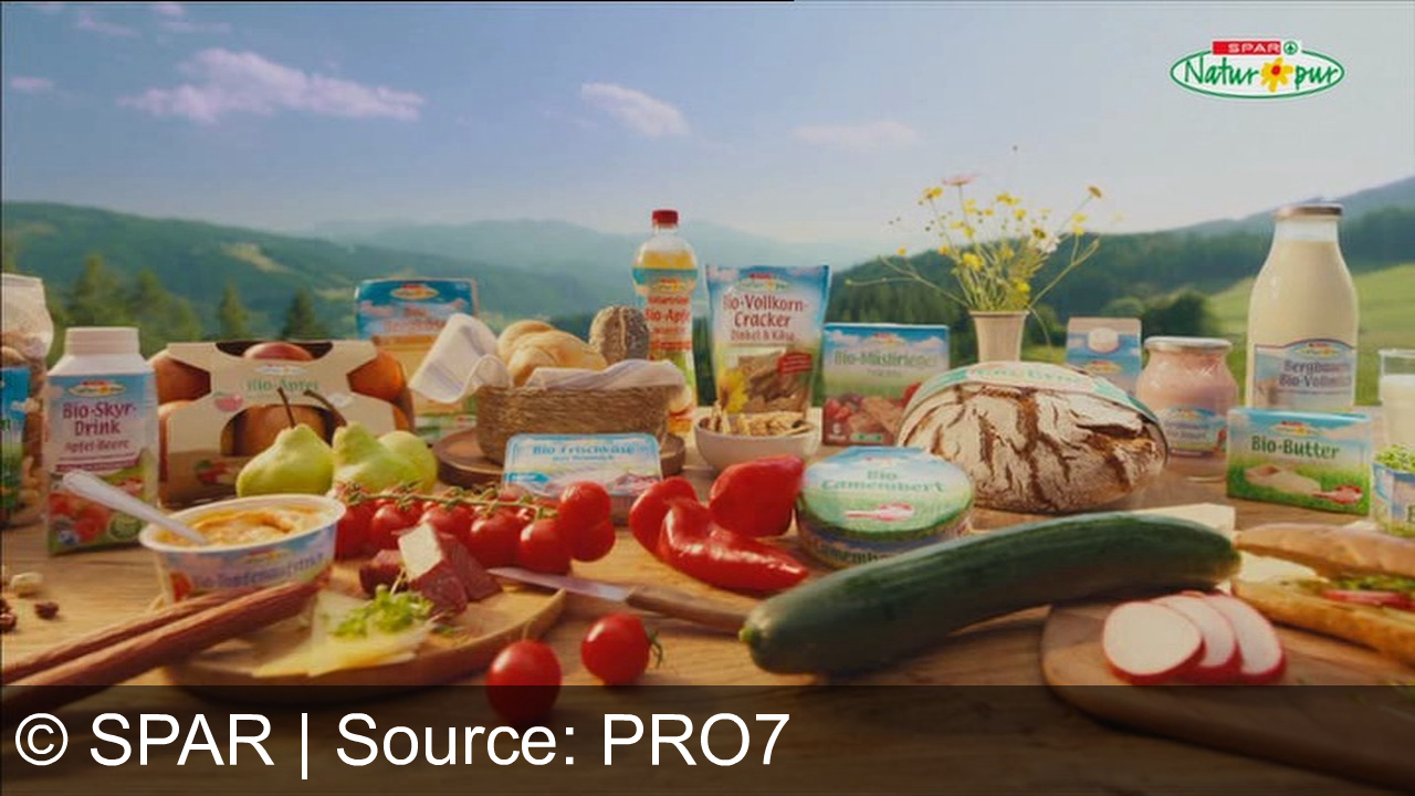 TV Werbung spar - Erlebe die pure Natur mit Spar Natur pur: Von Bio-Milch bis Bio-Butter - für einen natürlich köstlichen Genuss bei jedem Picknick!