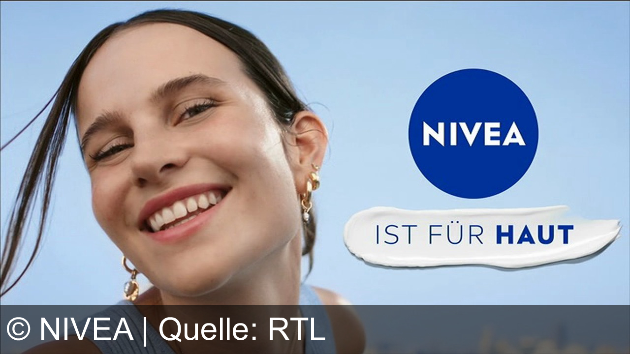 TV Werbung nivea - Glow up, glow more, glow left, glow right. Neu, Nivea Luminous Skin Glow Serum mit patentiertem Thiamidol, dem effektivsten Anti-Pigment-Flecken-Wirkstoff. Reduziert Pigmentflecken, verfeinert Poren, spendet Feuchtigkeit. Verstärke deinen Glow mit dem Liquid Refiner. Für ein ebenmäßiges Hautbild und einen sofortigen 3D-Glow. Nivea ist für Haut.