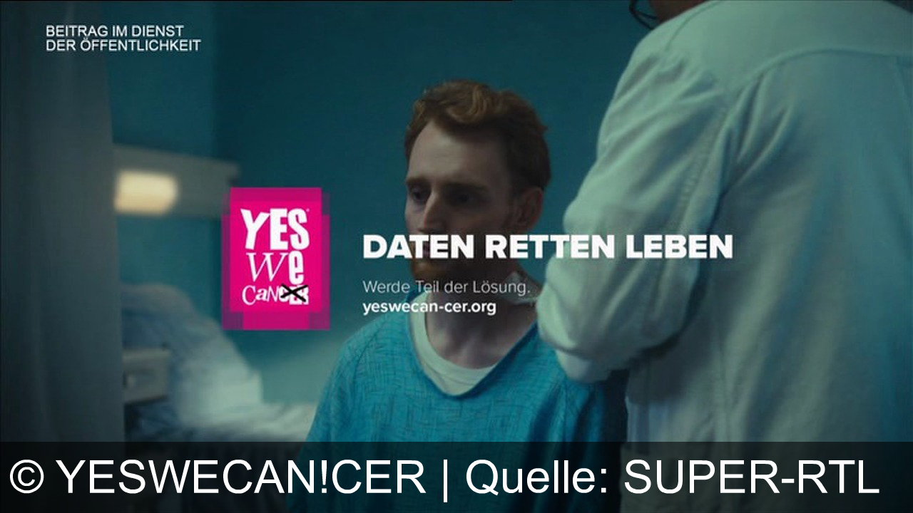 TV Werbung yeswecan!cer - Erkennst du dieses Bild? Im Kampf gegen Krebs blockiert der Datenschutz die Heilungschancen von über 4 Millionen Menschen. Werde Teil der Lösung.