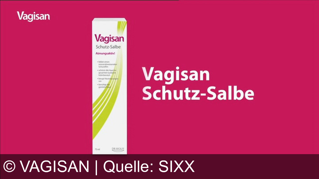 TV Werbung vagisan - Gereizte Haut im Intimbereich kann sehr unangenehm sein. Die Haut wird durch Reibung schnell wundgescheuert, ob beim Radfahren oder durch Schwitzen beim Sport. Dagegen empfehle ich die Vagisan Schutzsalbe. Der atmungsaktive Schutzfilm beruhigt sofort und schützt zuverlässig vor erneuter Reizung. Vagisan Schutzsalbe, erhältlich in Ihrer Apotheke.