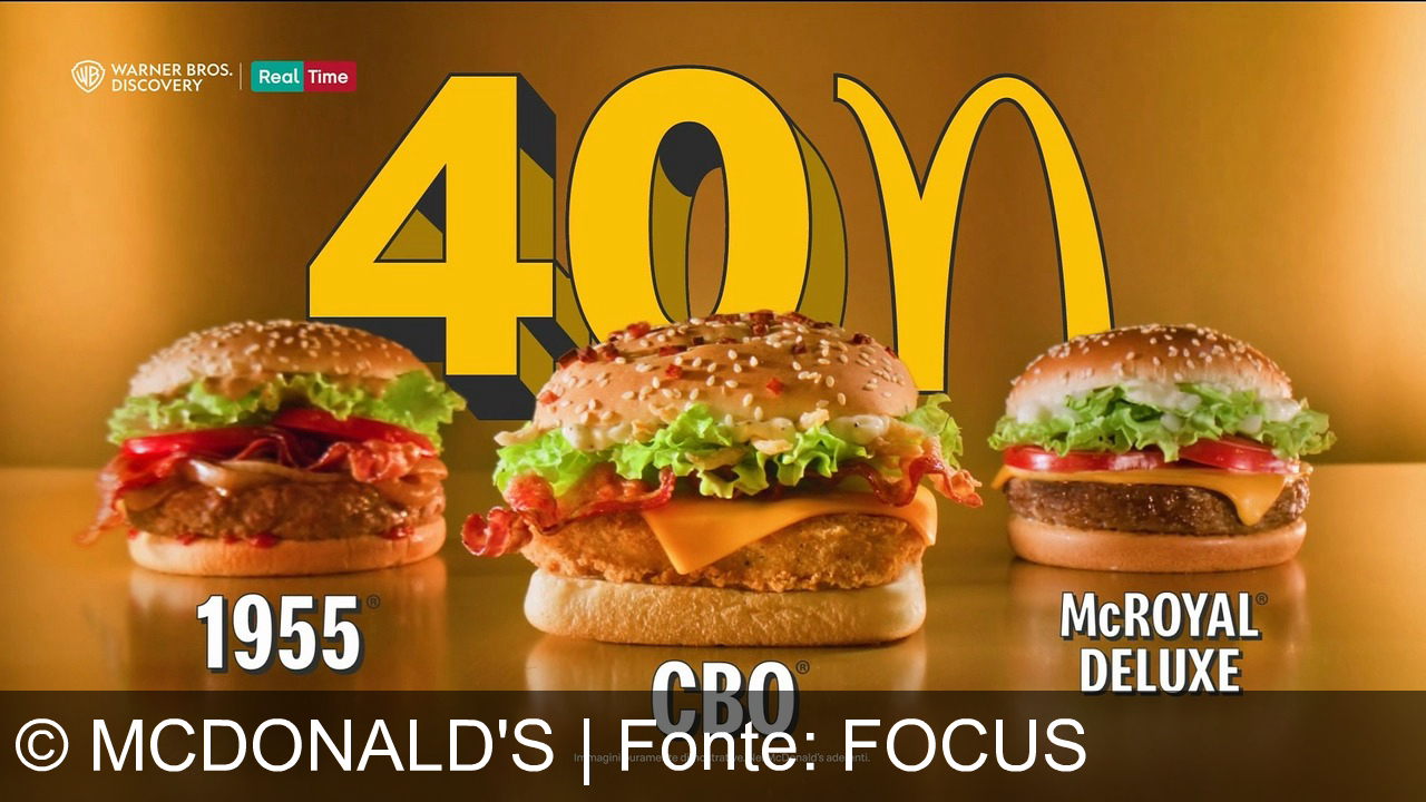TV Werbung mcdonald's - Festeggia 40 anni con McDonald's: ritornano CBO, 1955 e McRoyal Deluxe! Un ricordo, un morso, tre leggende in un solo spot indimenticabile.