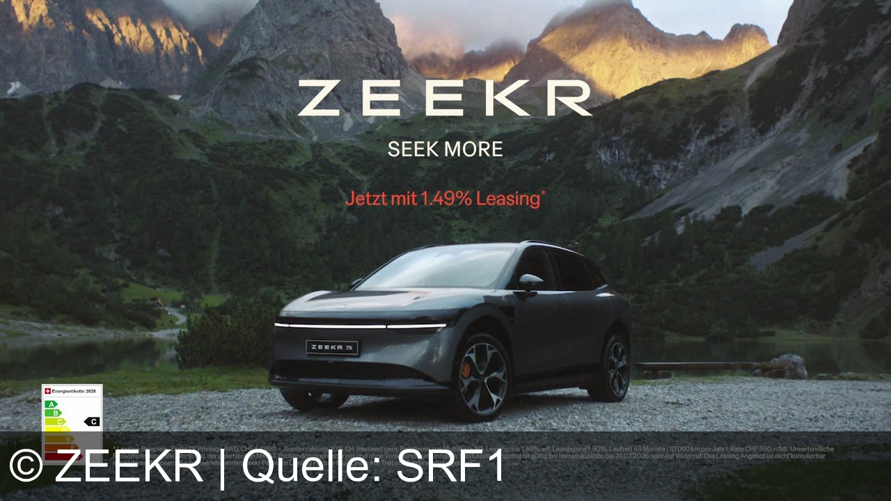 TV Werbung zeekr - ZEEKR 7X: Mehr Leben, Raum und Performance. Jetzt mit 1.49% Leasing. SEEK MORE. Wollen wir nicht alle ein bisschen mehr vom Leben? Mehr Raum. Mehr überraschende Momente. Mehr Technologie, die vorausdenkt. Mehr Performance, die uns sicher ans Ziel bringt. Und eine Verarbeitung ohne Kompromisse. Für Momente wie diese. ZEEKR. For those who seek more.
