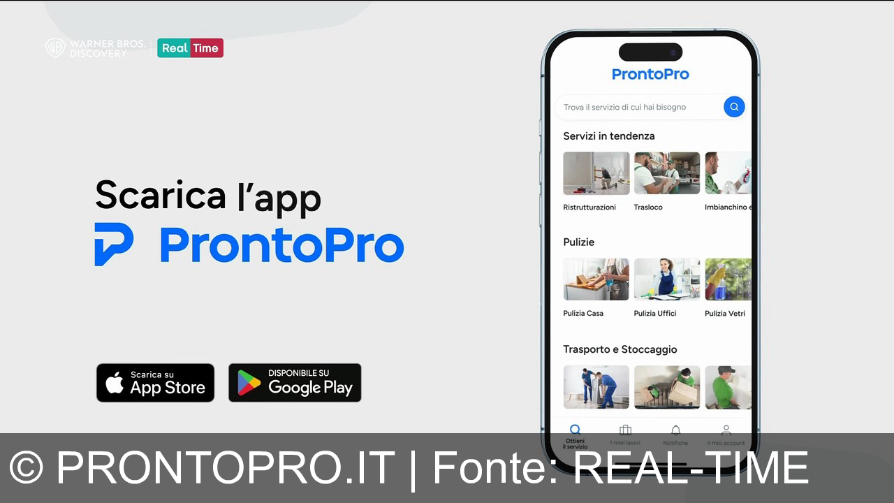 TV Werbung prontopro.it - ProntoPro: trova e prenota imbianchini, personal trainer e artigiani con un’app. Come 18 milioni di utenti in 14 paesi: servizi rapidi per ogni esigenza, in casa e non solo! Scarica ora.