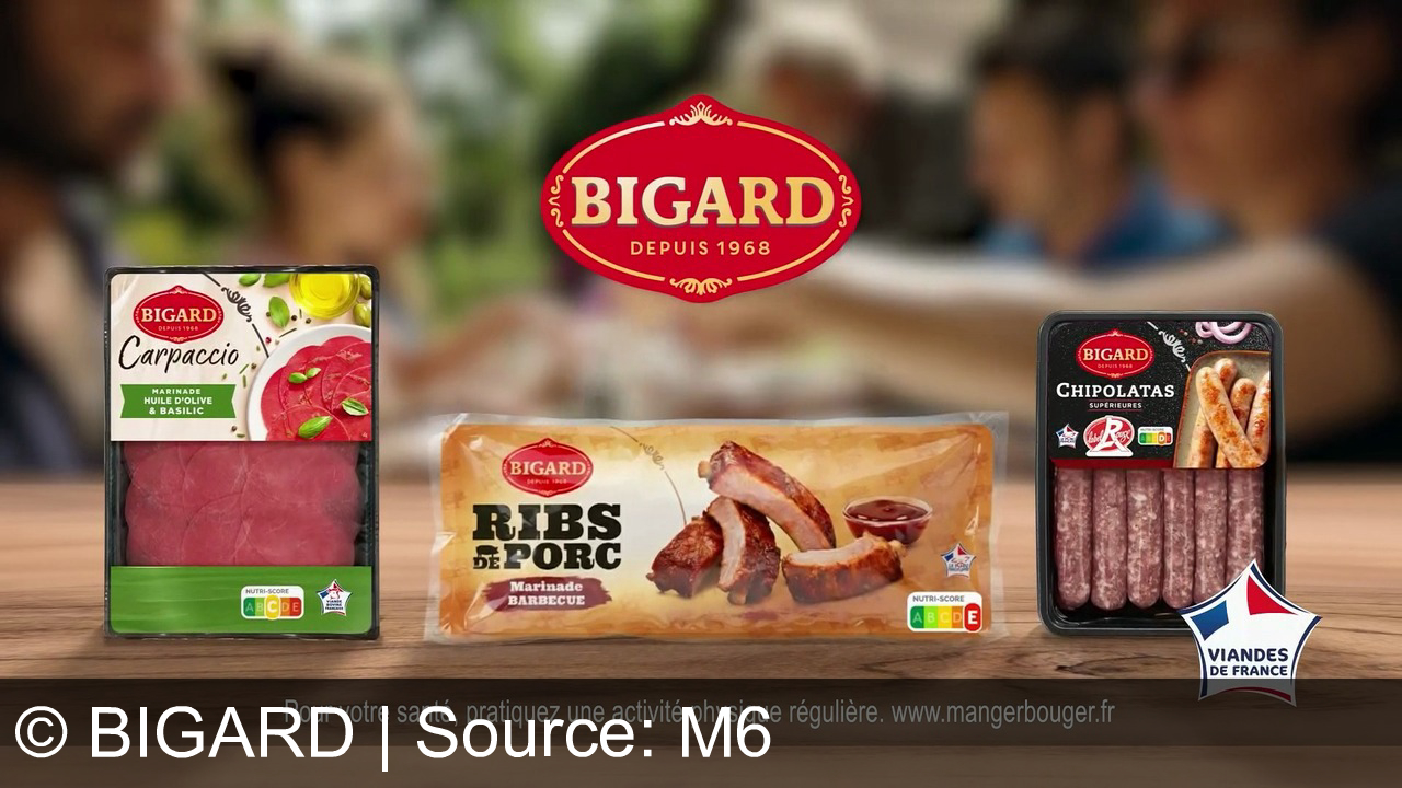 TV Werbung bigard - Bigard, la passion bouchère depuis 1968. Viandes françaises, carpaccio, ribs et chipolatas : l'excellence du goût.
