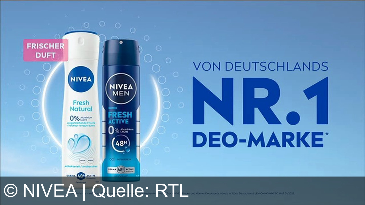TV Werbung nivea - Der Flirt und der Müffelcheck: Bleib frisch und selbstbewusst mit Nivea Deo Fresh – 0% Aluminium, antibakteriell und sanft zur Haut. Entdecke den natürlichen Schutz von Deutschlands Nr. 1 Deo-Marke!