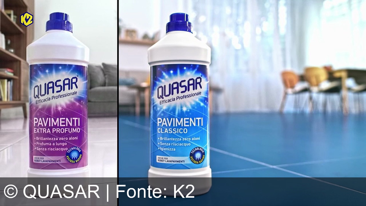 TV Werbung quasar - Scopri il nuovo Quasar Pavimenti con tecnologia asciuga rapido: efficacia professionale per un pulito stellare senza aspettare!