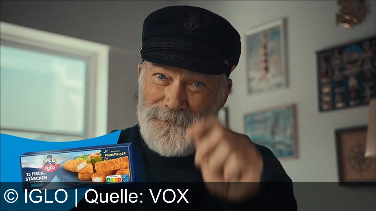 TV Werbung iglo - Captain Iglo empfiehlt die Original Iglo Fischstäbchen: Jetzt noch knuspriger im leckeren Sandwich genießen – für ein Leben, das uns schmeckt!
