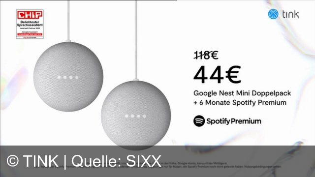 TV Werbung tink - google nest mini  + 6monate spotify premium