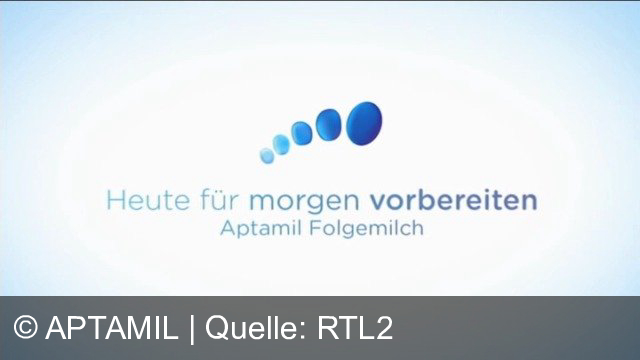 TV Werbung aptamil - Neue Erfahrungen. Neue Herausforderungen. Neuer Abtamil-Volgemilch. Basierend auf 40 Jahren Forschung. Abtamil Pro Nutra Advance. Unsere nächste Generation Folgemilch unterstützt das Immunsystem Ihres Babys. Abtamil. Heute für morgen vorbereiten.