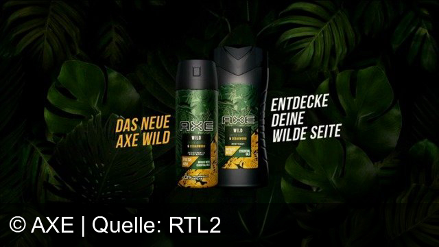 TV Werbung axe - wild, entdecke deine wilde seite