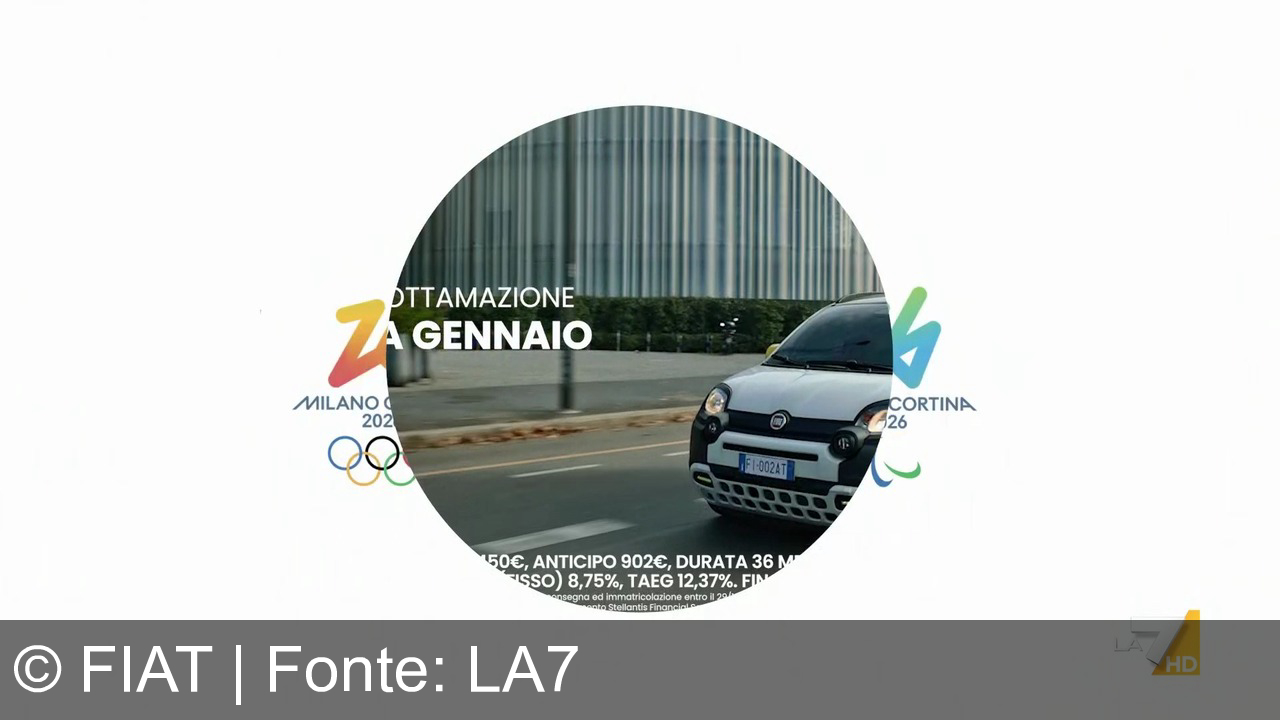 TV Werbung fiat - Fiat Panda Hybrid: emozione per tutta la famiglia, design unico ed ecobonus. Da 9.950€, inizi a pagare nel 2026. Scegli Panda, scegli felicità. Solo da Fiat!