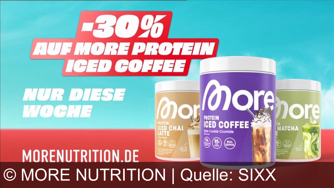 TV Werbung more nutrition - Influencerin Antonia Eleana wirbt hier: Starte smarter in den Tag mit More Protein Iced Coffee von More Nutrition: 19g Protein, 95% weniger Zucker – jetzt 30% Rabatt auf morenutrition.de!