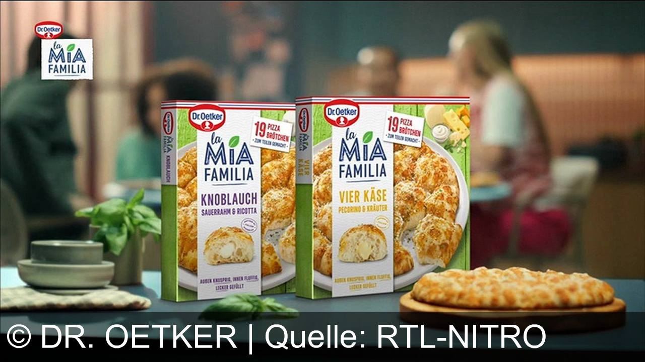 TV Werbung dr. oetker - Pizza wie in deiner Lieblingspizzeria – zu Hause! Dr. Oetker La Mia Grande mit extra dünnem Boden. Dazu La Mia Familia Pizzabrötchen zum Teilen. Genießen wie beim Italiener!