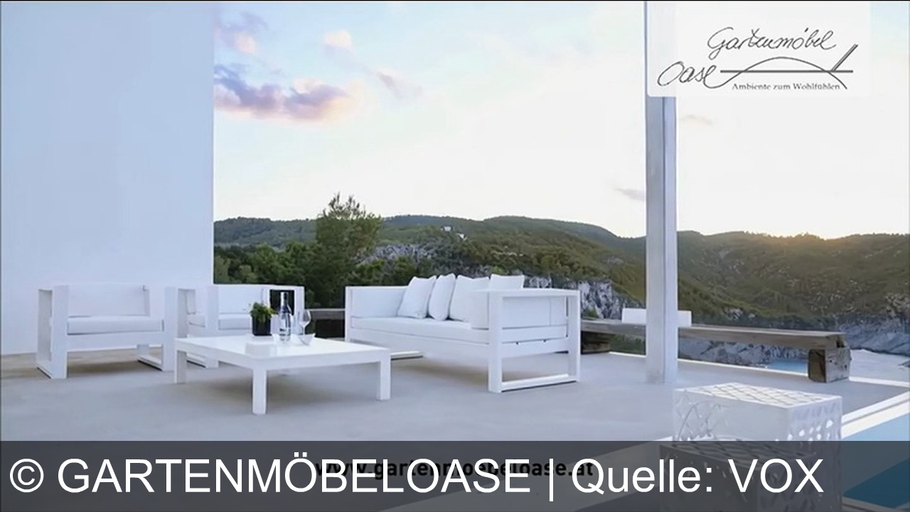 TV Werbung gartenmöbeloase - Sommer beginnt mit Gartenmöbel-Oase: Moderne Möbel für Ihren Wohlfühl-Ambiente. Jetzt entdecken unter www.gartenmoebeloase.at