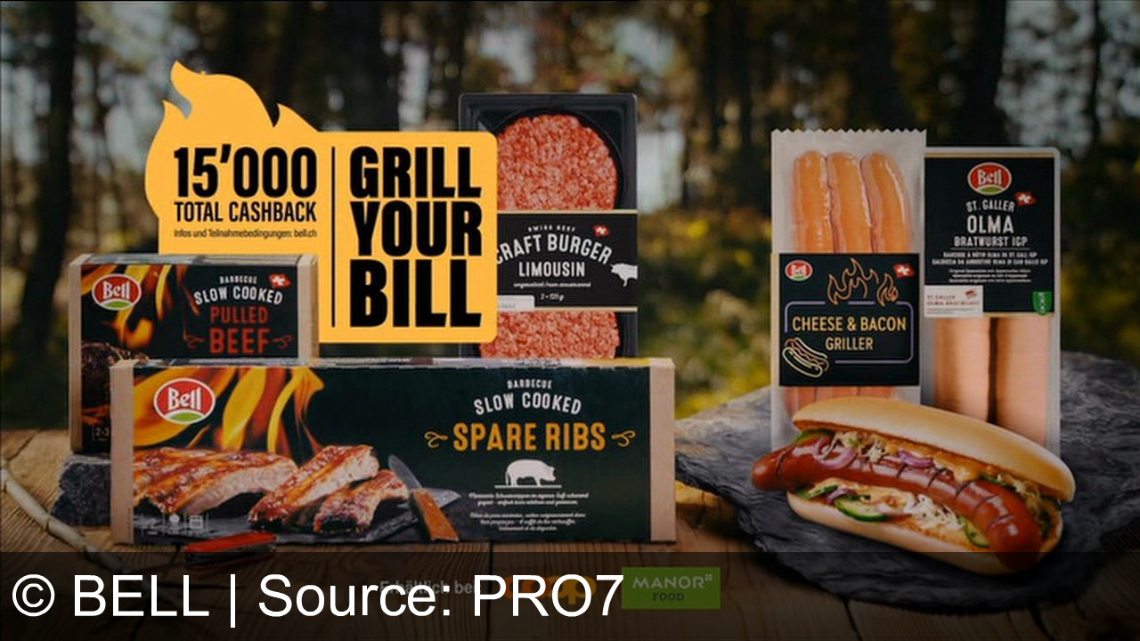 TV Werbung bell - Entfache dein Grillabenteuer mit Bell: Ob St. Galler Olma Bratwurst oder Slow Cooked Spare Ribs – lass das Feuer brennen und erfülle deinen Heißhunger! Erhältlich bei Coop und Manor.