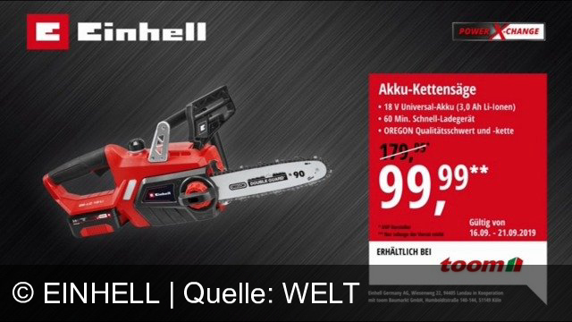 TV Werbung einhell - Andre und Anna - Die Möglichmacher! 1 Akku, 1000 Möglichkeiten