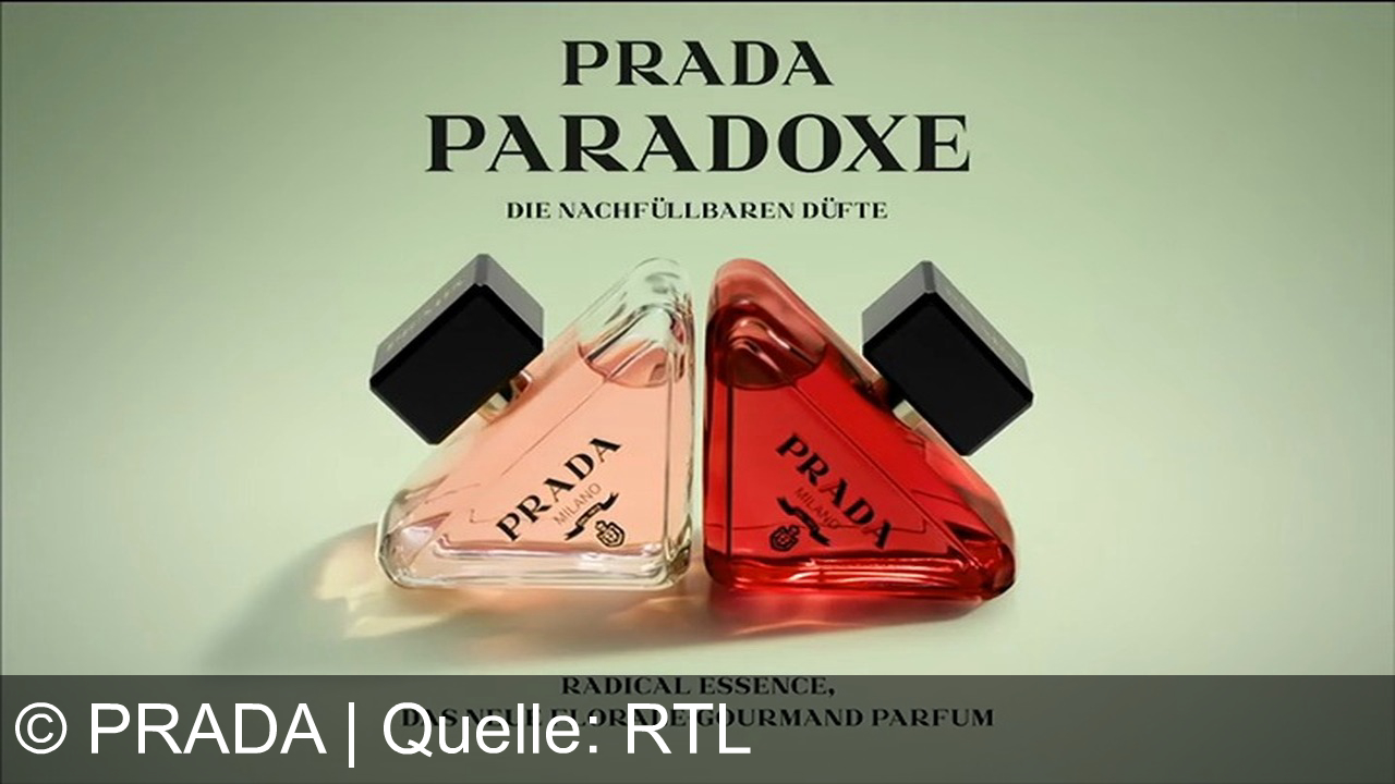 TV Werbung prada - PRADA Paradoxe Radical Essence: das neue florale Gourmand-Parfum, nachfüllbar. Viele Gesichter, immer du selbst. Zwei Flakons in Pink und Rot. PRADA Milano.