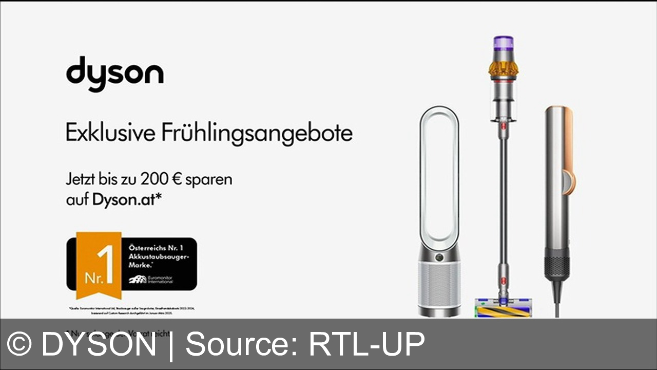 TV Werbung dyson - Entdecke Dysons neuen All-in-One Staubsauger: Leistungsstark, nassreinigend und perfekt für dein Zuhause. Jetzt bis zu 200 € sparen auf dyson.at! Exklusive Frühlingsangebote nur solange der Vorrat reicht.