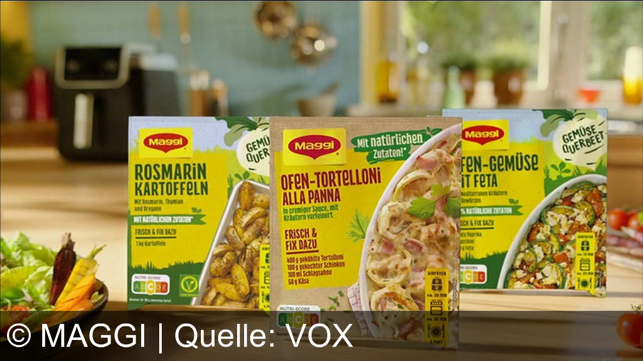 TV Werbung maggi - So knusprig, so einfach, so lecker: Maggi Airfryer Fix & Co. – entdecke Maggi, das Franchises für Genussmomente! Maggi und ich – so gut zusammen. Jetzt leckere Vielfalt erleben!