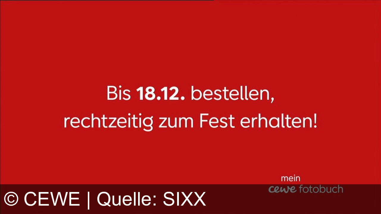 TV Werbung cewe - Erstelle ein Cewe FOTOBUCH mit deinen Sommererinnerungen. Bestelle bis zum 18.12., um es rechtzeitig zum Fest zu erhalten!