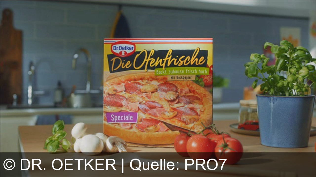 TV Werbung dr. oetker - Dr. Oetker Die Ofenfrische: Lockerer Hefeteig, erntefrisch belegt – Pizza wie selbstgemacht für zuhause. Hochgenuss für die ganze Familie – mit Backpapier für extra Frische!