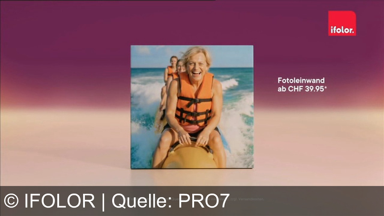 TV Werbung ifolor - Erlebe unvergessliche Reisen immer wieder neu – mit Fotobüchern und Fotoleinwänden von ifolor. Fotos fürs Leben ab CHF 39.95 auf ifolor.ch.