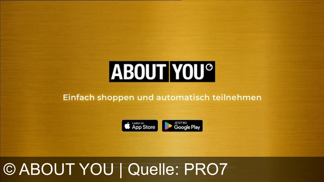 TV Werbung about you - Gewinne mit ABOUT YOU: Shoppe jetzt in der App oder bei Google Play & Apple Store und sichere dir die Chance auf 10 x 100.000 €! Einfach einkaufen und automatisch teilnehmen.