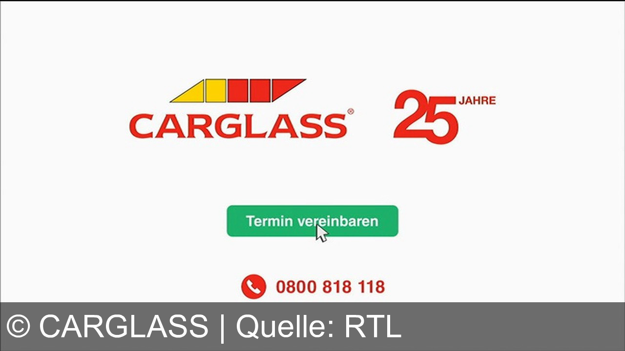 TV Werbung carglass - 25 Jahre Carglass: Experten für Autoglas. Jetzt Termin auf carglass.ch buchen, Kalibrierungszertifikat & gratis Vignette sichern. Carglass repariert, Carglass tauscht aus!