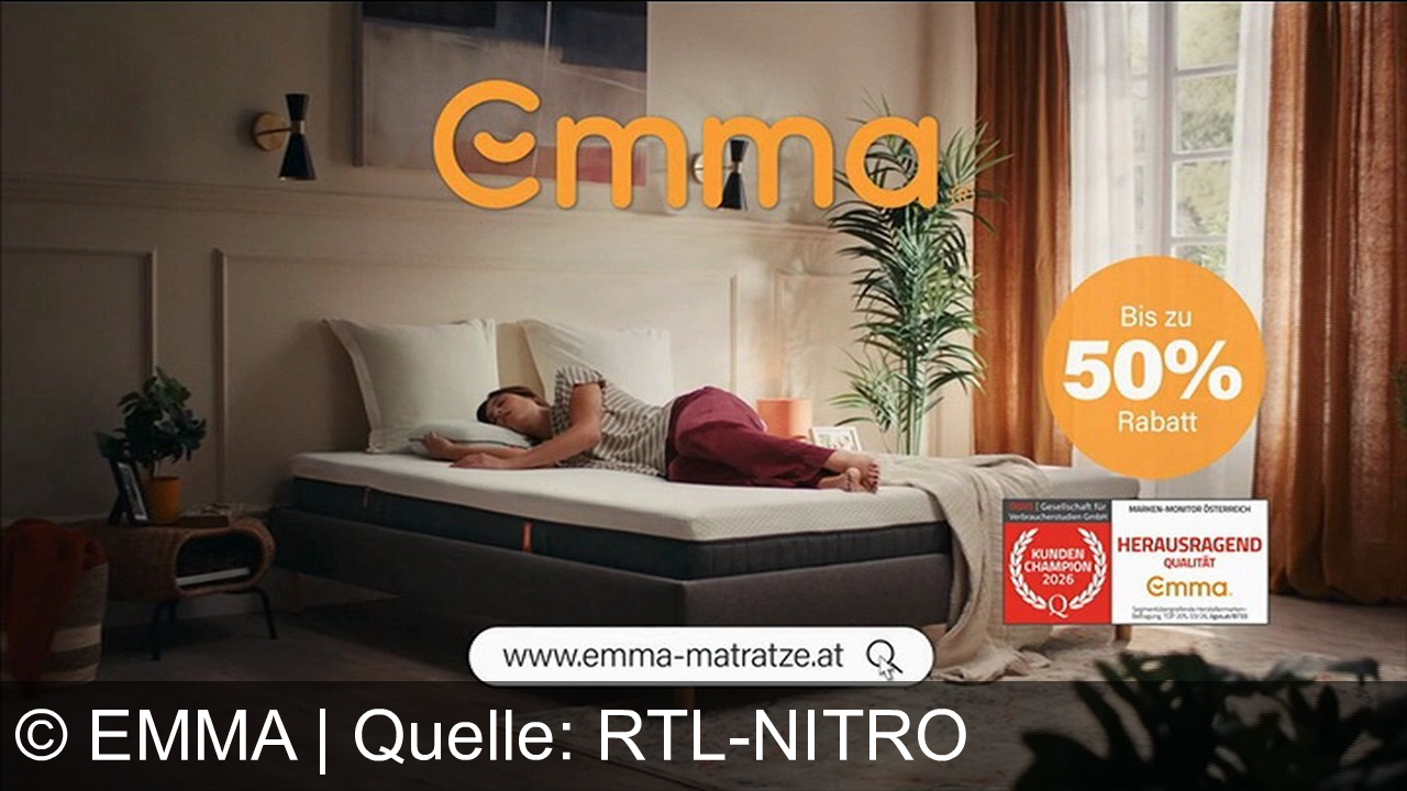 TV Werbung emma - Werde zum Durchschläfer! Bis zu 50% Rabatt auf die preisgekrönte Emma Matratze. Jetzt online bestellen.