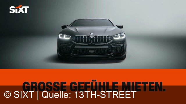 TV Werbung sixt - Sixt bietet die Möglichkeit, große Emotionen zu erleben, indem man zu günstigen Preisen ein Luxusauto wie den BMW M8 mietet.