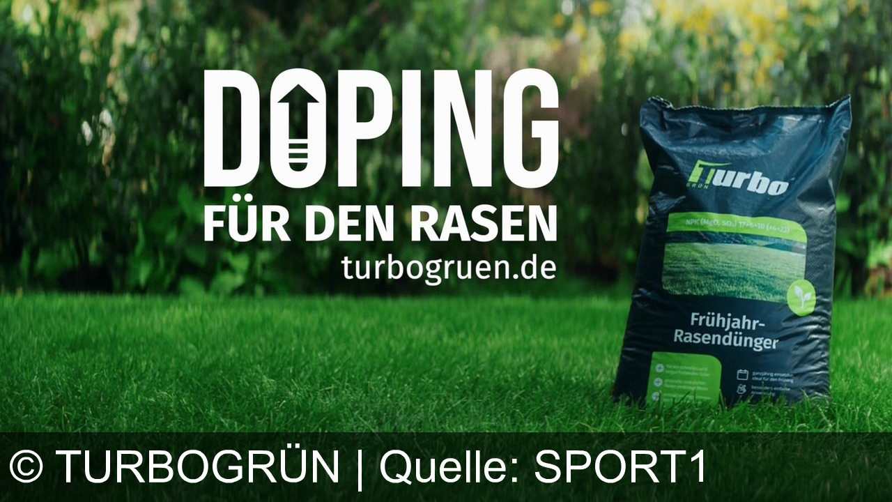 TV Werbung turbogrün - In diesem Werbefilm wird der Fußballer Thomas Müller als Doping-Sünder (für den Rasen) enttarnt: Turbo Grün: Das Doping für Ihren Rasen! Für satte Grün in nur sieben Tagen. Jetzt auf turbogruen.de.