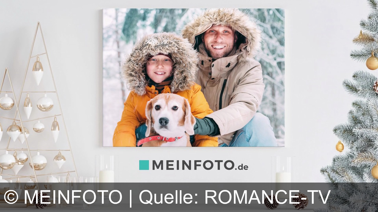 TV Werbung meinfoto - Personalisierte Fotogeschenke wie Wanddeko und Fotobücher auf MEINFOTO.de bestellen.