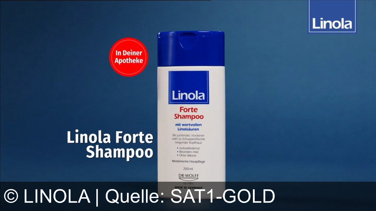 TV Werbung linola - Linola Forte bietet ein Kopfhaut-Tonikum und Shampoo gegen Juckreiz und Schuppenflechte. Beruhigt die Haut und fördert eine gesunde Hautbarriere.